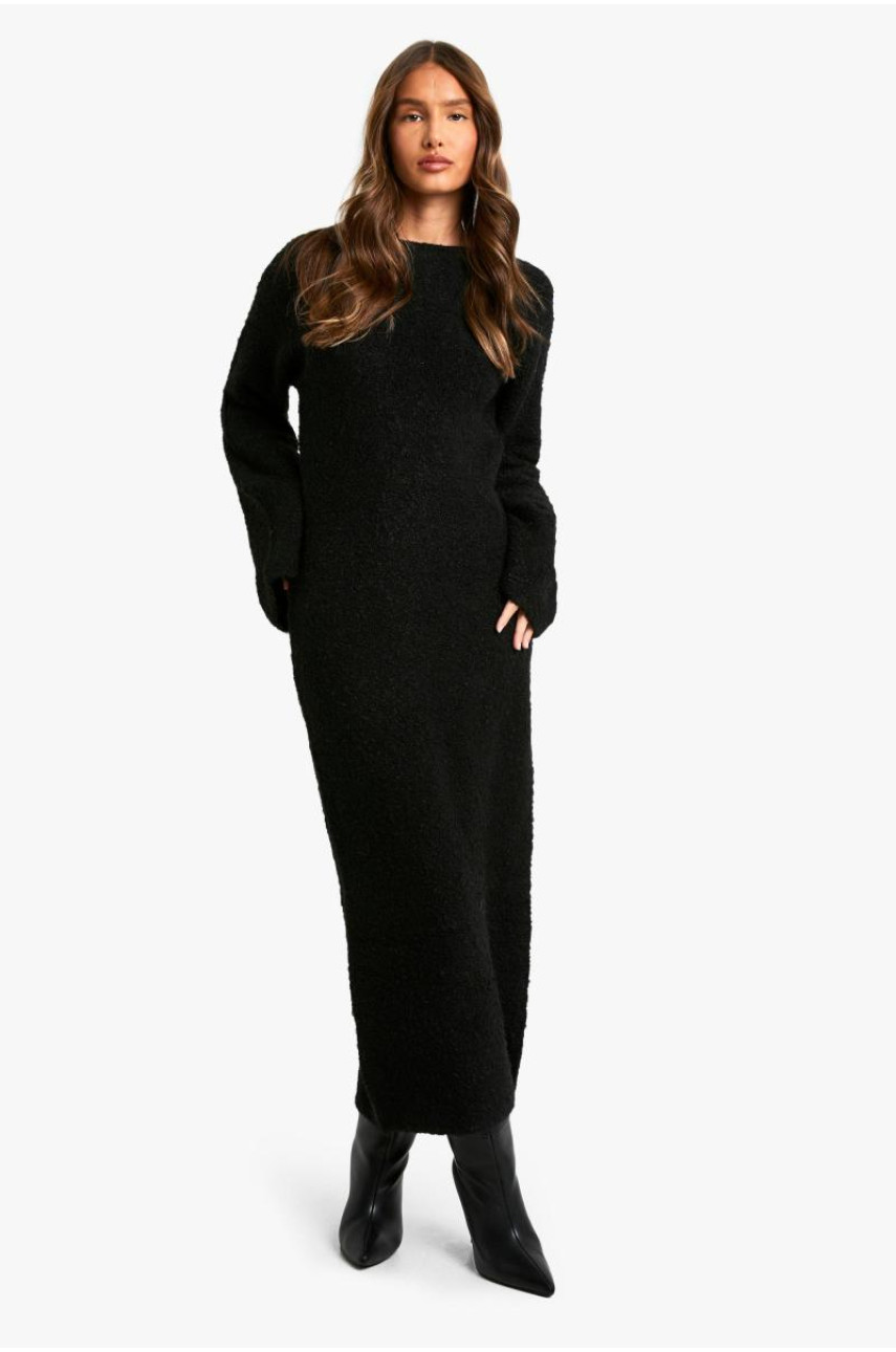 Трикотажна максі-сукня з розкльошеними рукавами Borg