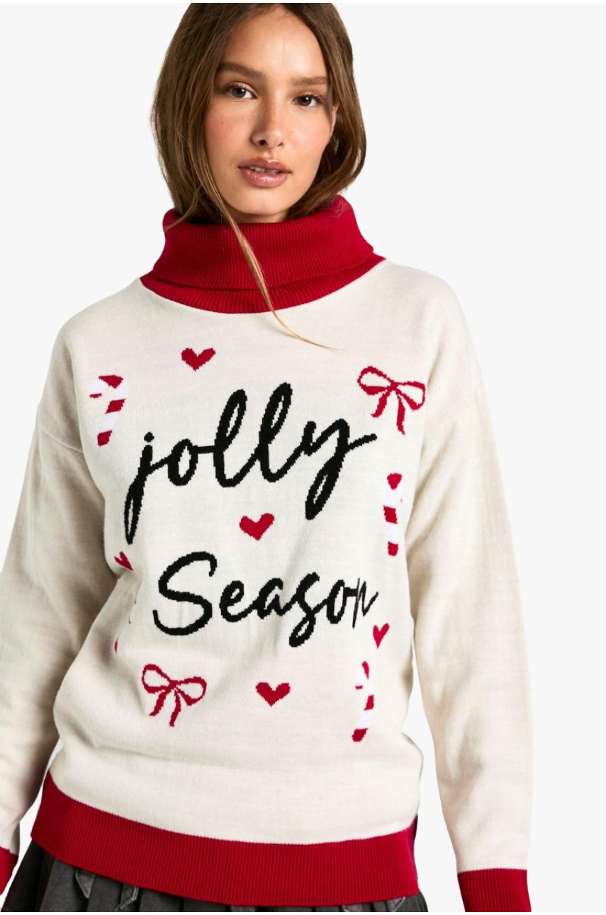 Різдвяний джемпер Jolly Season Roll Neck