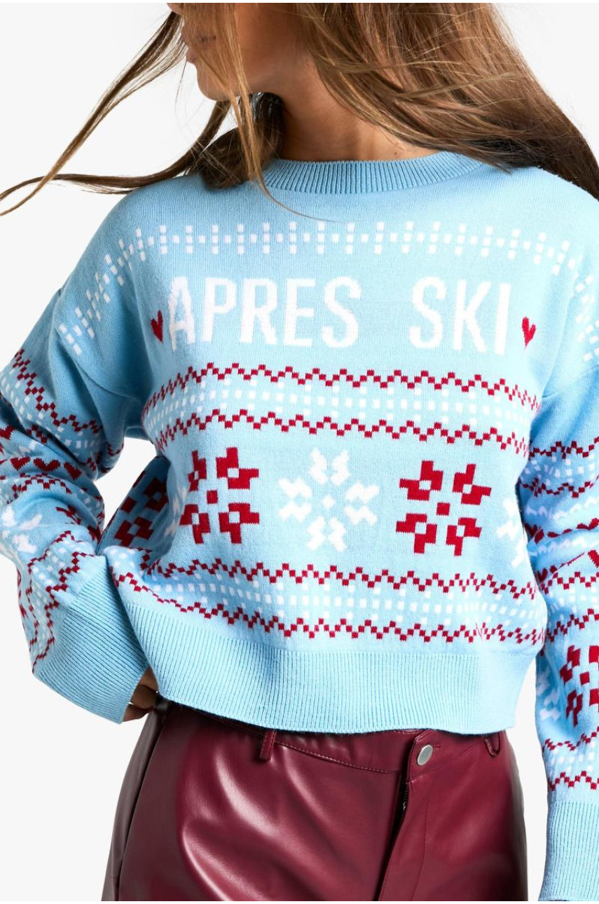 Різдвяний кроп-джемпер Apres Ski