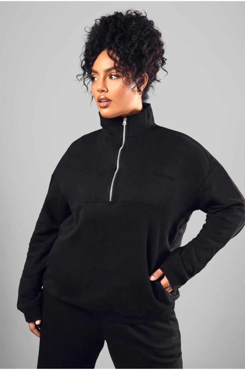 Великий світшот Dsgn Studio з вишивкою на половину блискавки