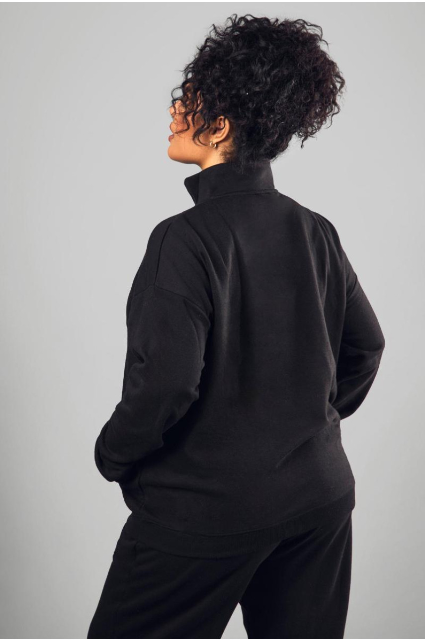 Великий світшот Dsgn Studio з вишивкою на половину блискавки