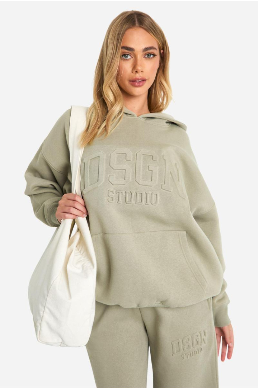 Велика толстовка Dsgn Collegiate з тисненням