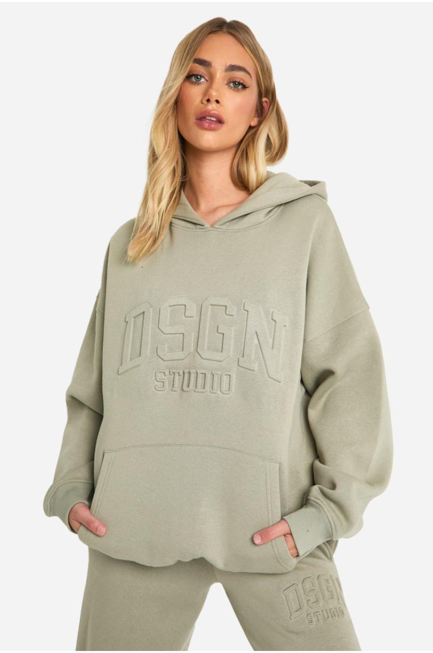 Велика толстовка Dsgn Collegiate з тисненням