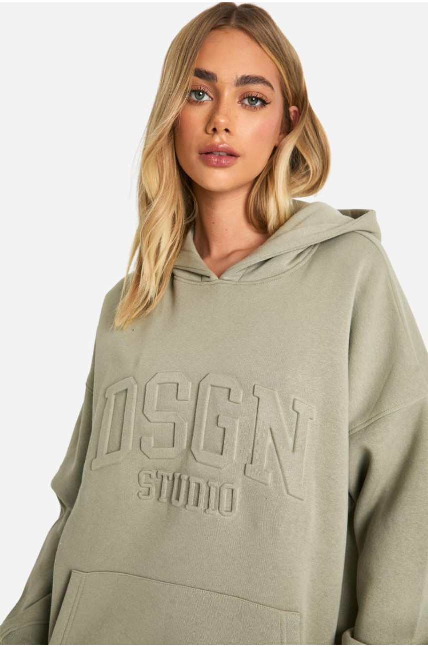Велика толстовка Dsgn Collegiate з тисненням