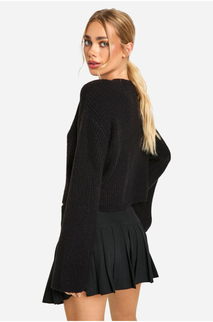 М'який трикотажний кардиган з круглим вирізом