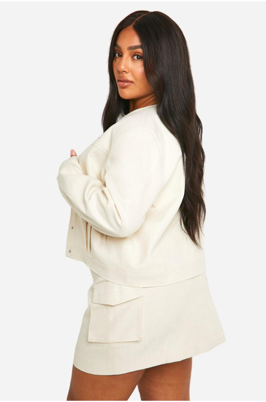 Плюс фактурний бомбер