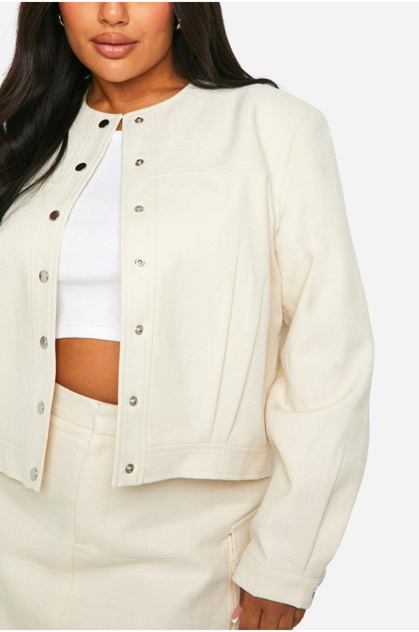 Плюс фактурний бомбер