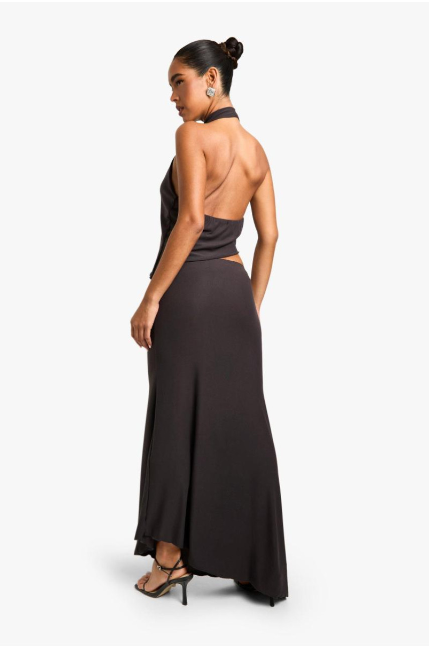 Дуже м'яка максі-спідниця з зеленим подолом