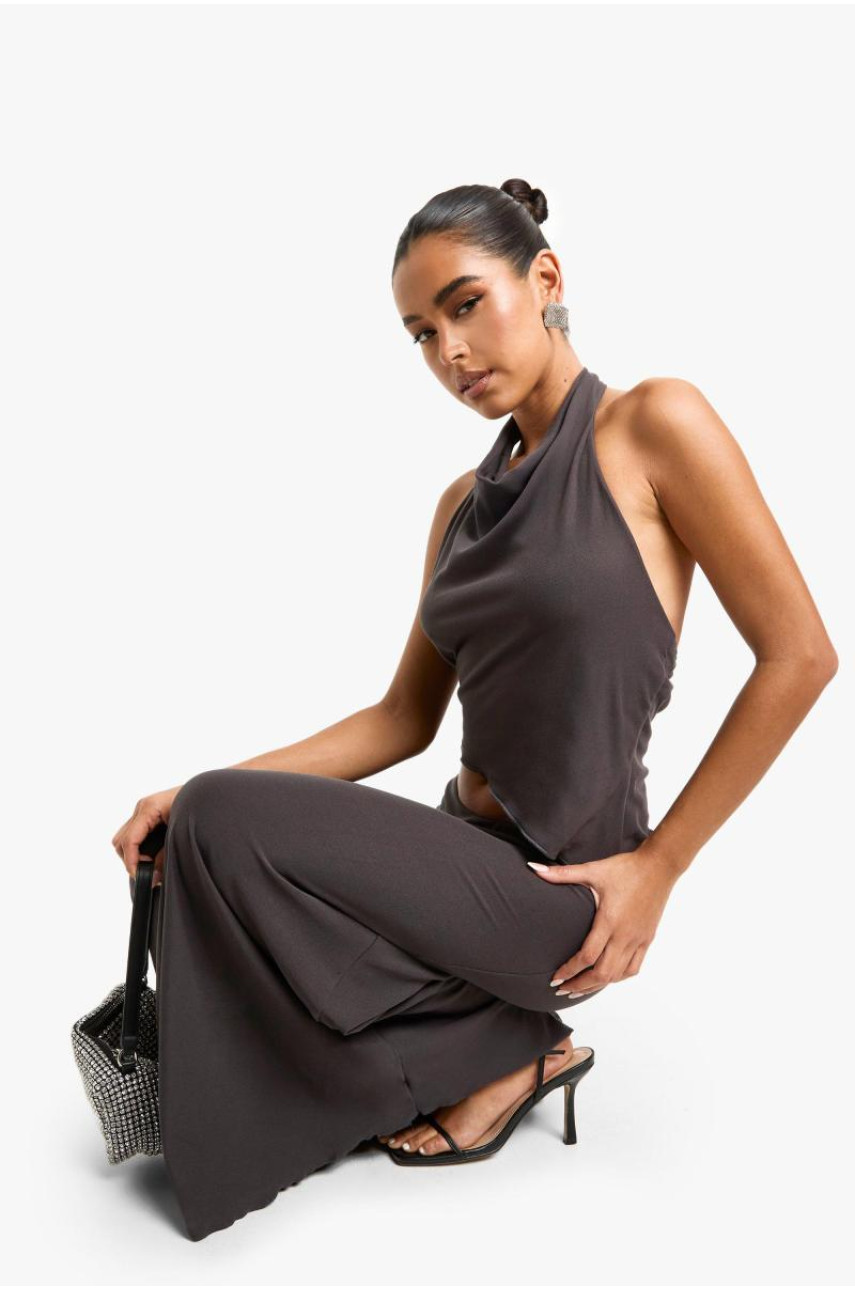 Дуже м'яка максі-спідниця з зеленим подолом