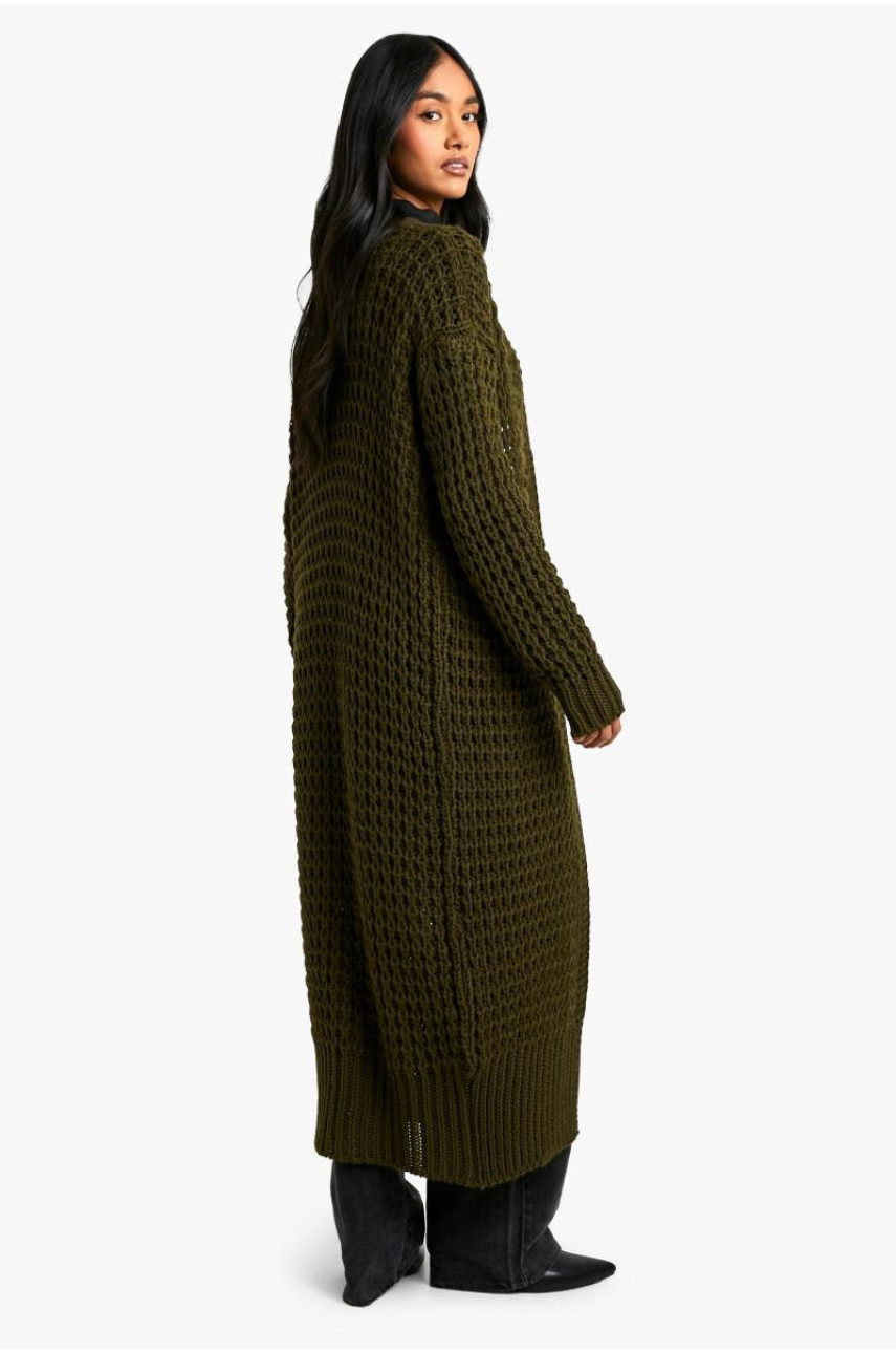 Довгий кардиган спицями