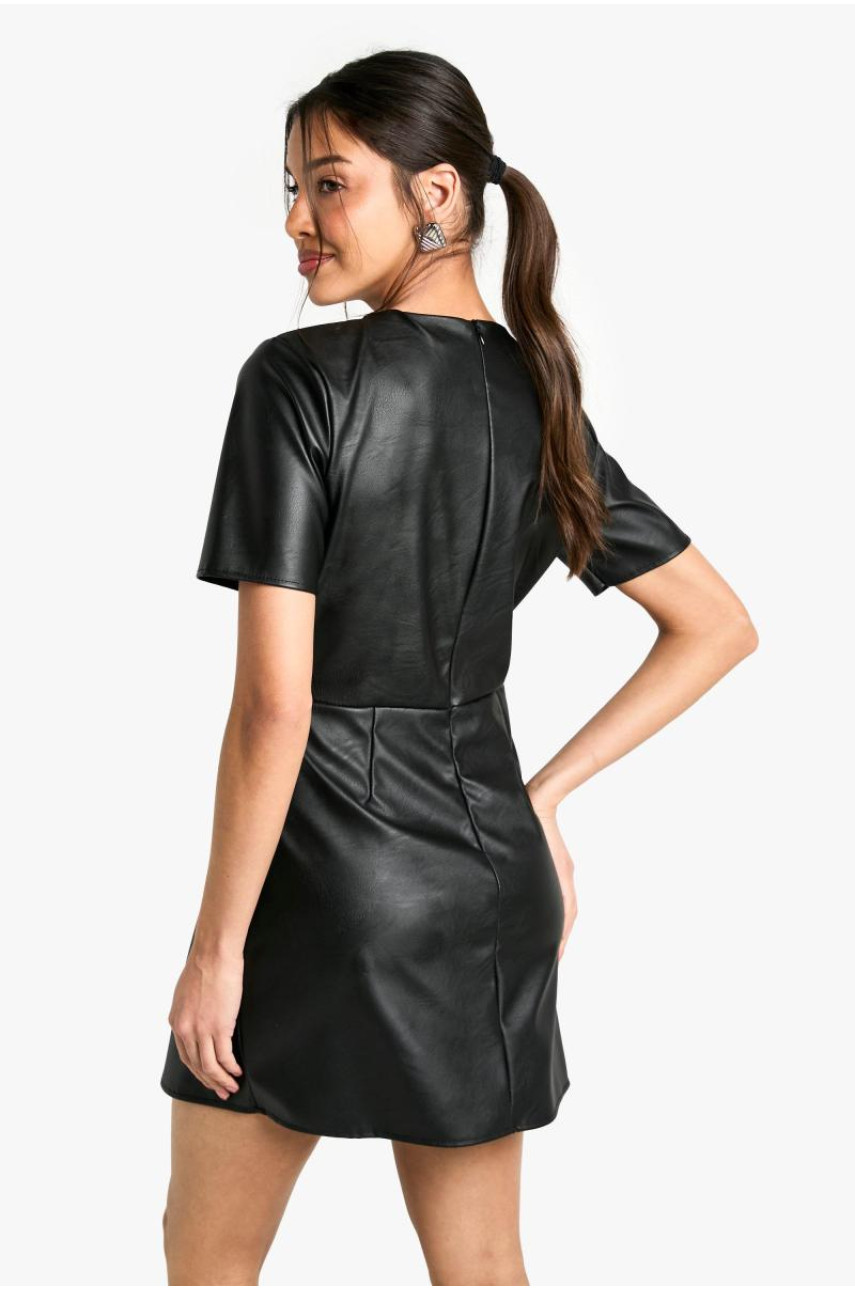 Міні-сукня зі штучної шкіри