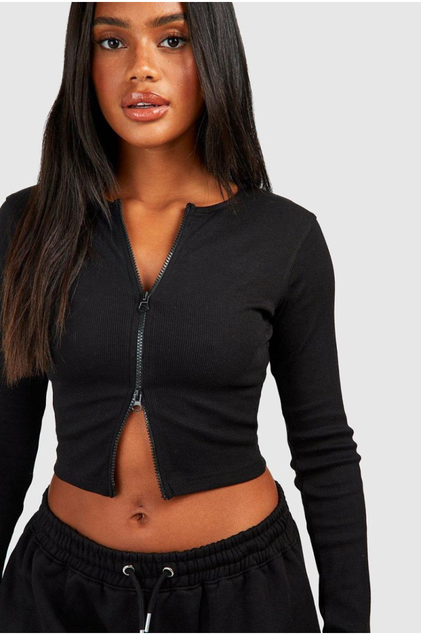 Набір для бігунів з подвійною блискавкою з довгим рукавом і прямими штанинами