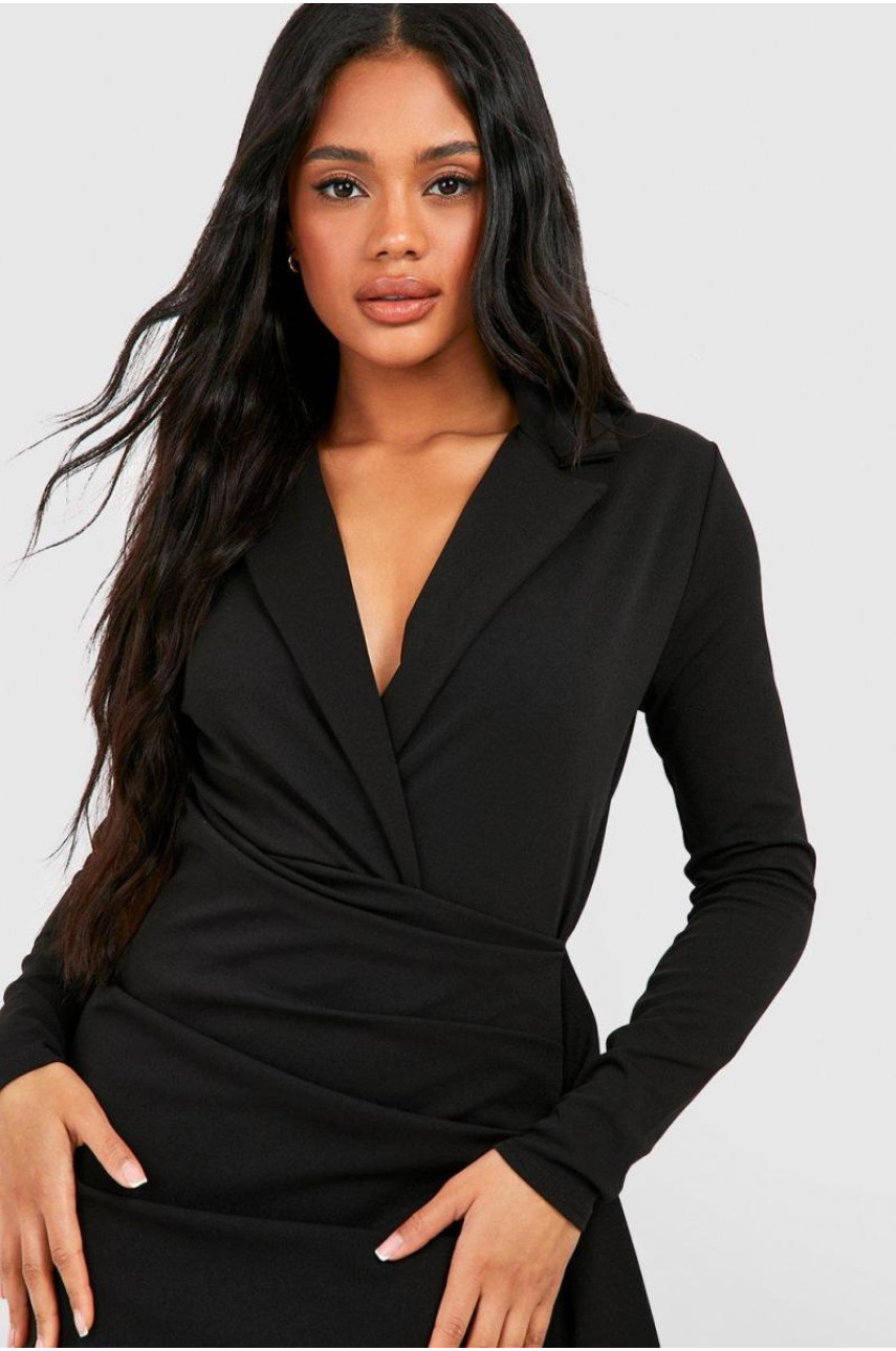 Сукня міді з обтягнутим блейзером і деталями