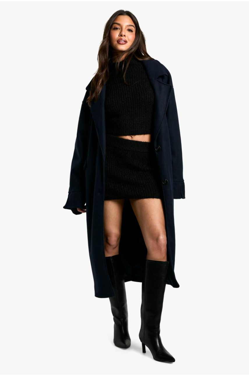 Пальто Marl Wool Look