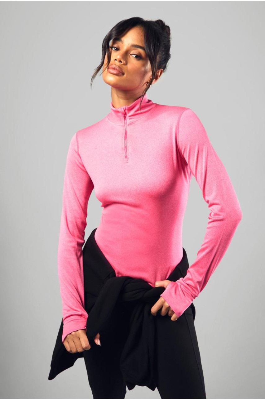 Легкий спортивний топ вільного крою на половину блискавки Dsgn Studio Sport Marl