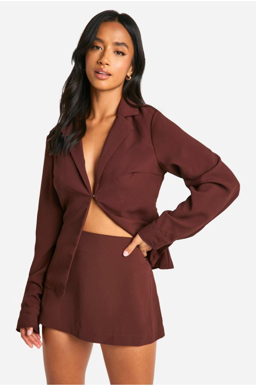 Маленька крепова міні-спідниця