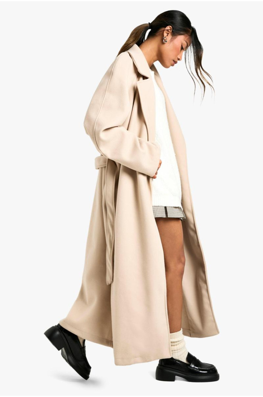 Вовняне пальто максі