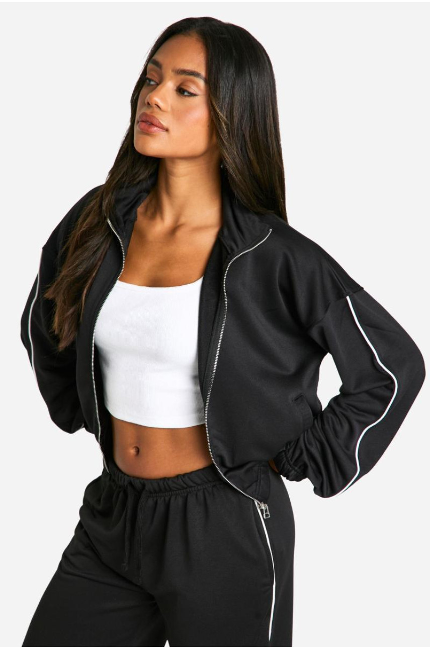 Трикотажна спортивна куртка на блискавці