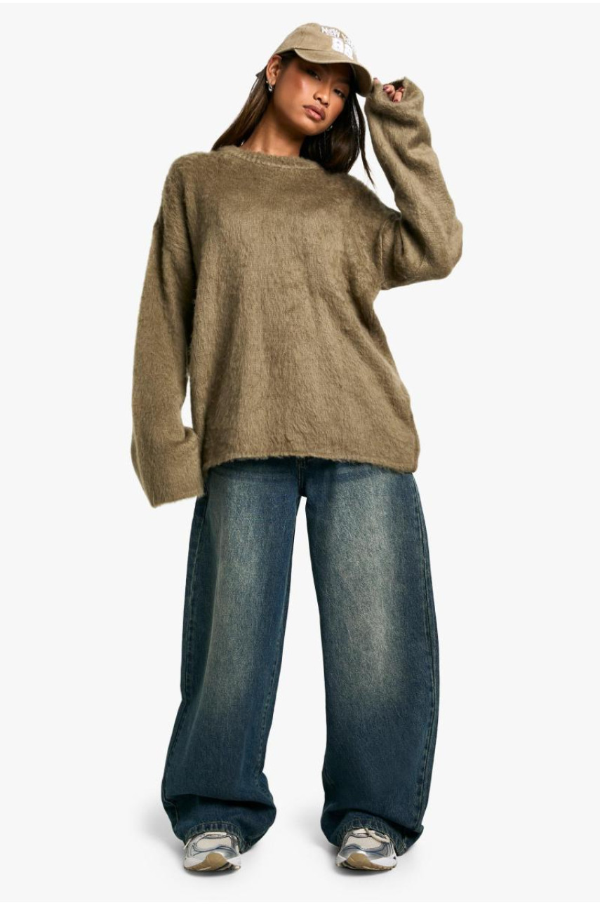 Суперм'який джемпер з круглим вирізом