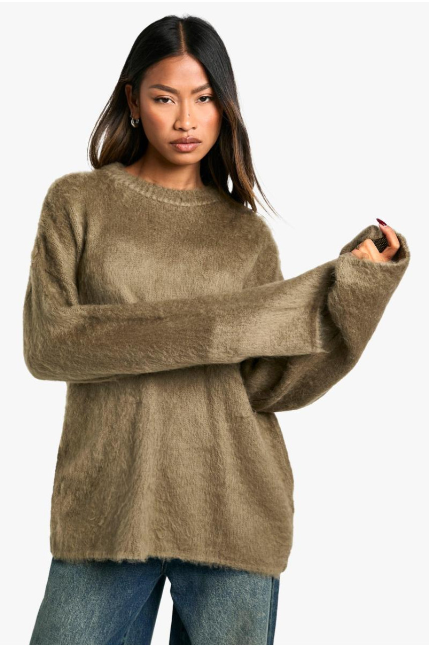 Суперм'який джемпер з круглим вирізом