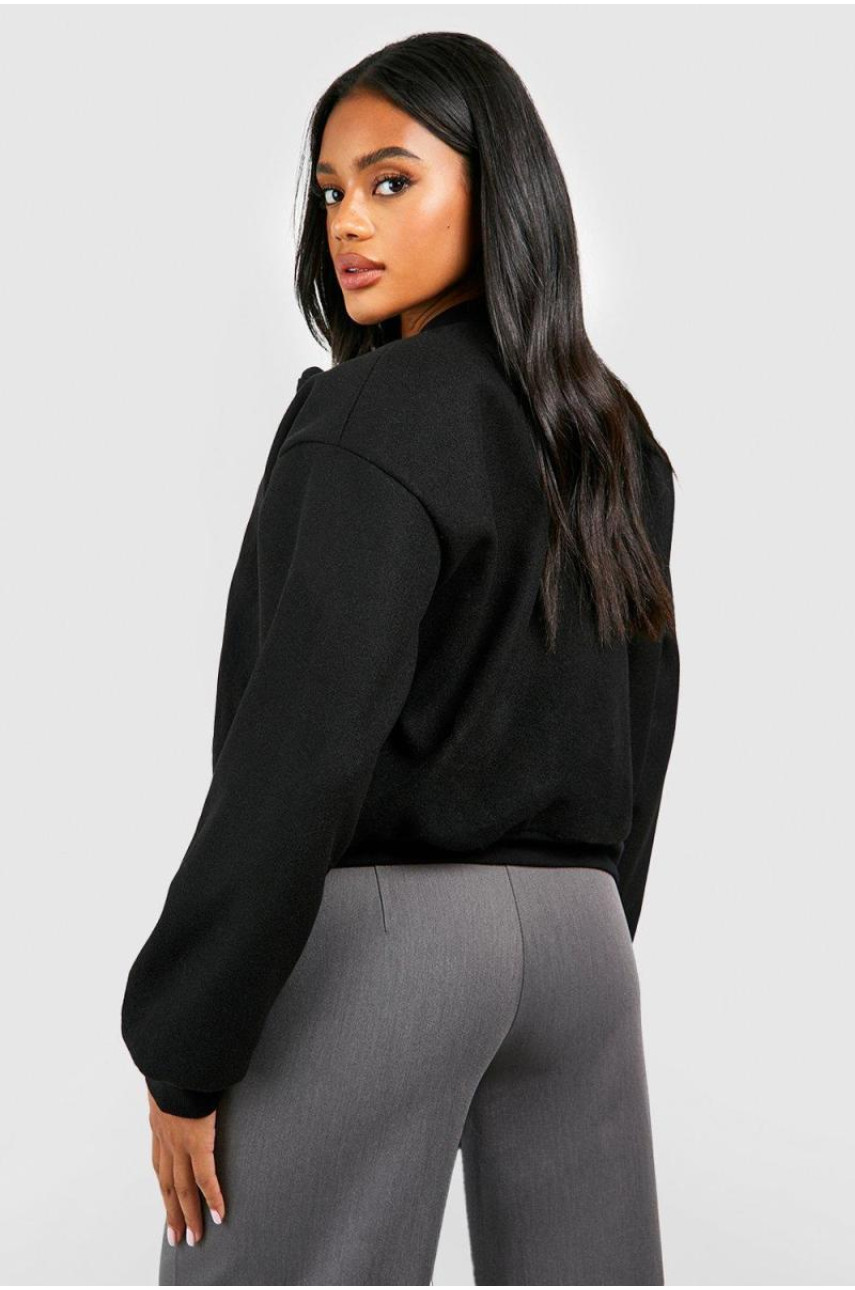 Вовняний короткий бомбер