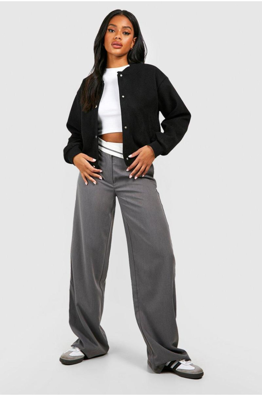 Вовняний короткий бомбер