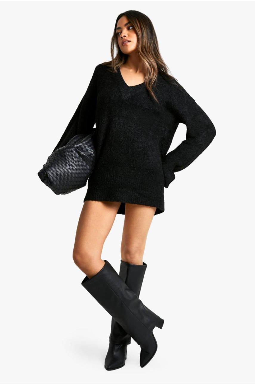 Міні-джемпер Borg з глибоким V-подібним вирізом