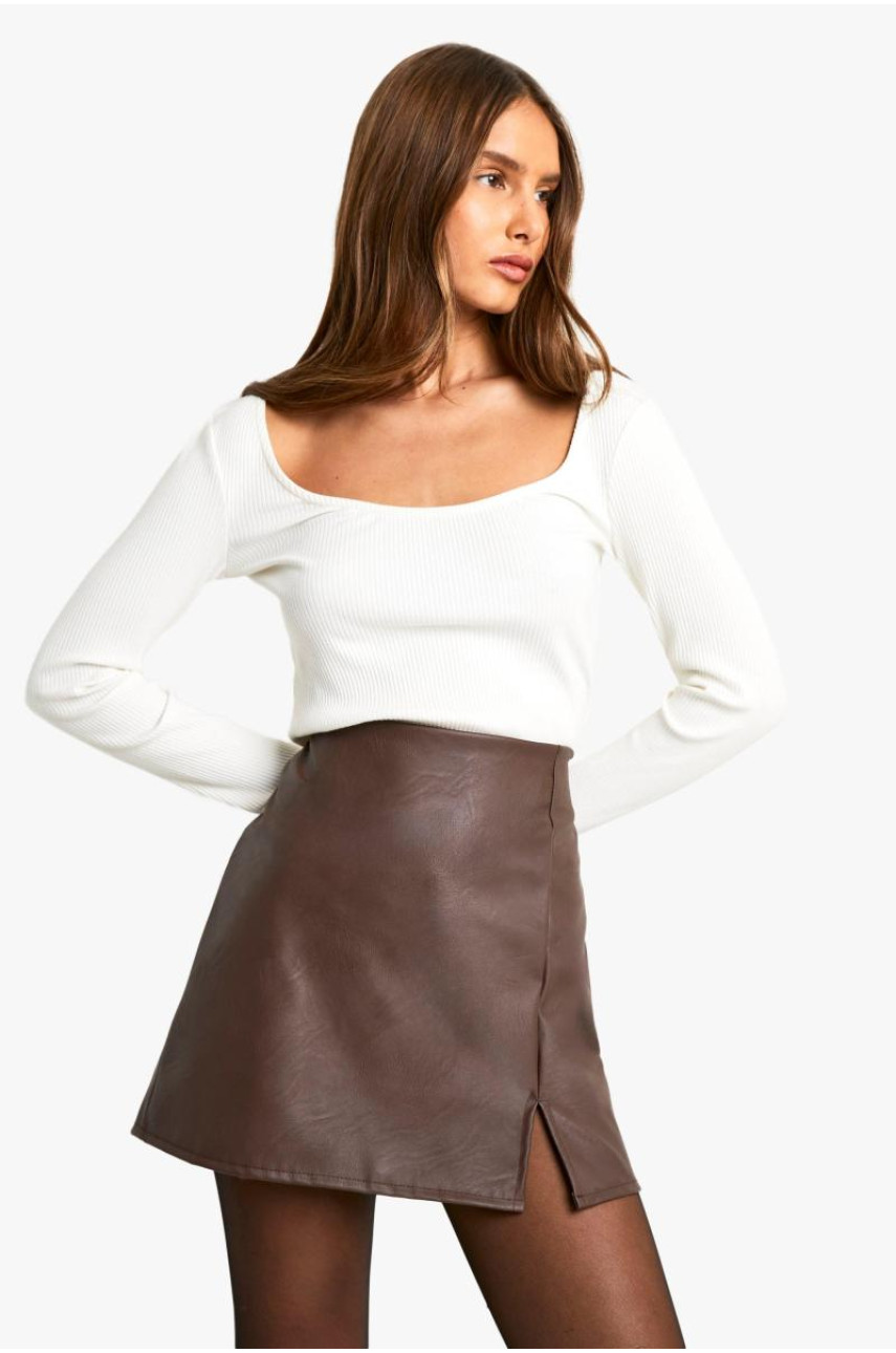 МІНІ-СПІДНИЦЯ ЗІ ШТУЧНОЇ ШКІРИ