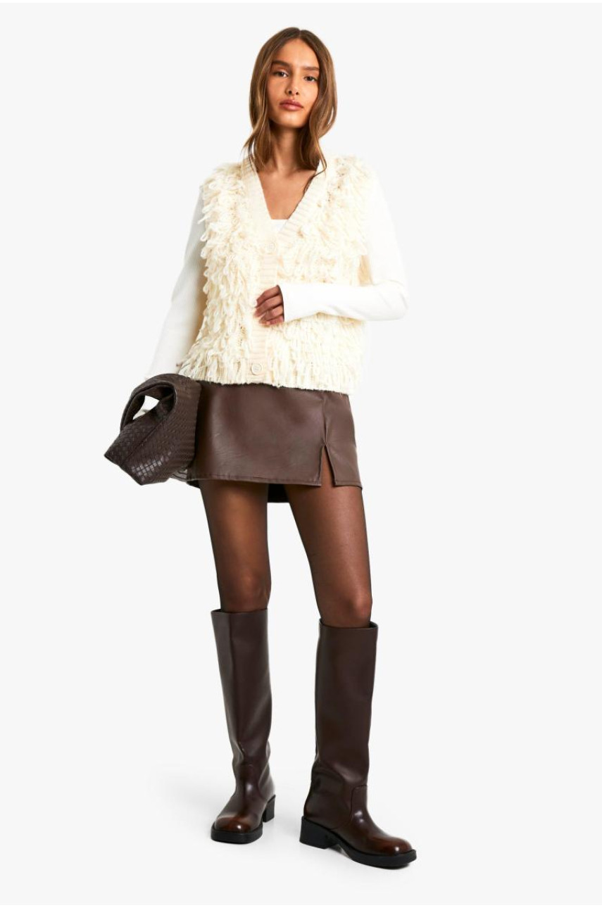 МІНІ-СПІДНИЦЯ ЗІ ШТУЧНОЇ ШКІРИ