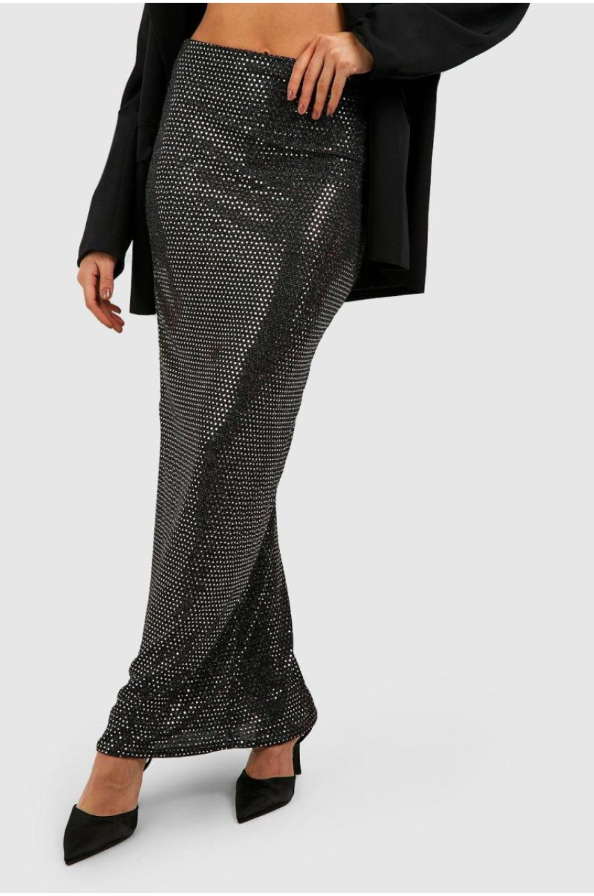 Спідниця максі з паєтками
