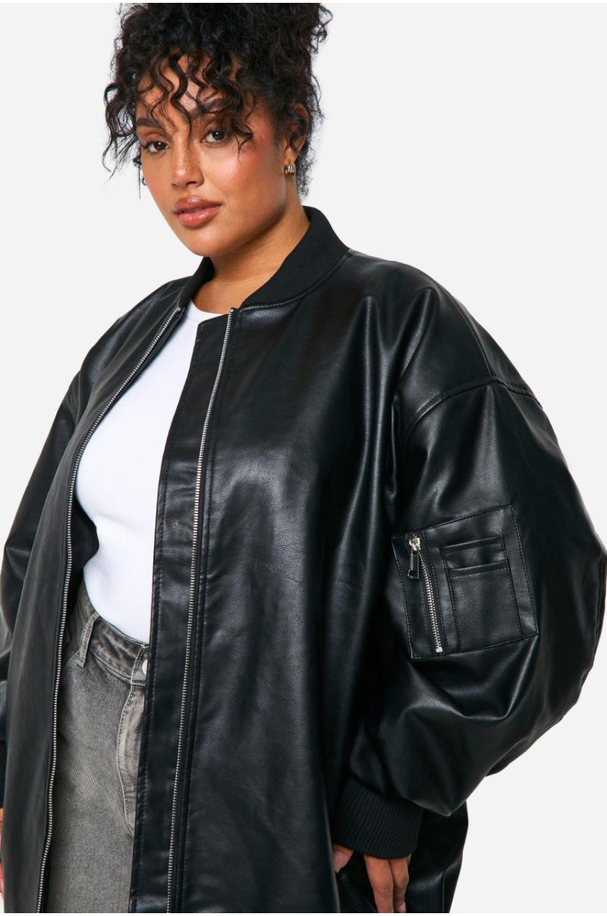 Плюс довгий оверсайз бомбер