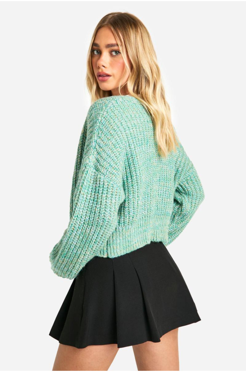 В'язаний кардиган на ґудзиках Marl