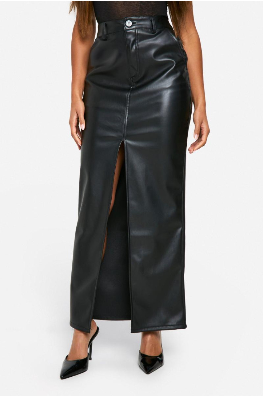 Довга спідниця з розрізу спереду Pu