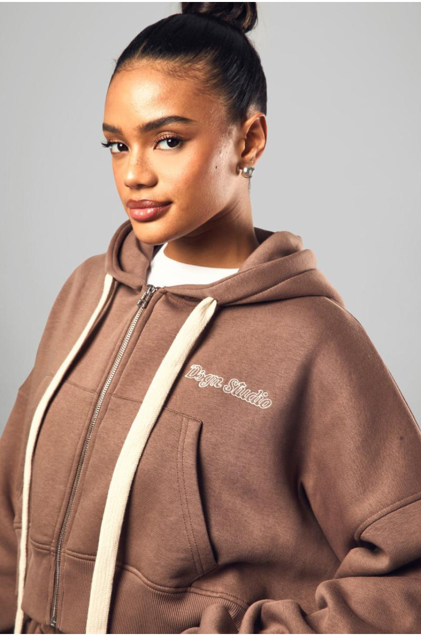 Толстовка з контрастним шнурком Dsgn Studio Boxy Crop