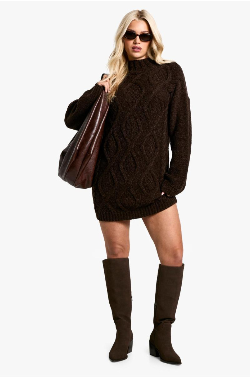 Сукня-джемпер з круглим вирізом