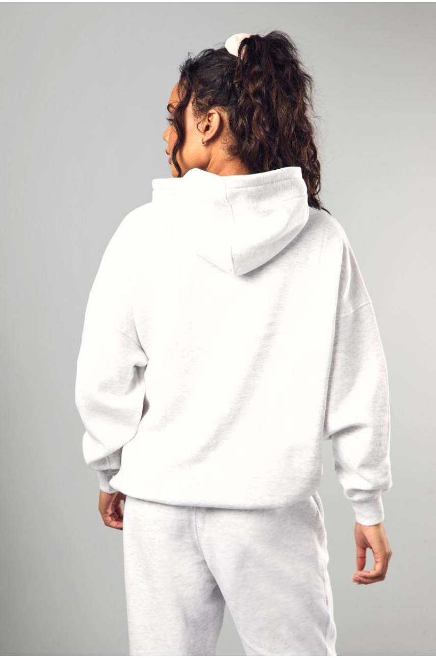 Попелясто-сірий оверсайз-худі Dsgn Studio Applique